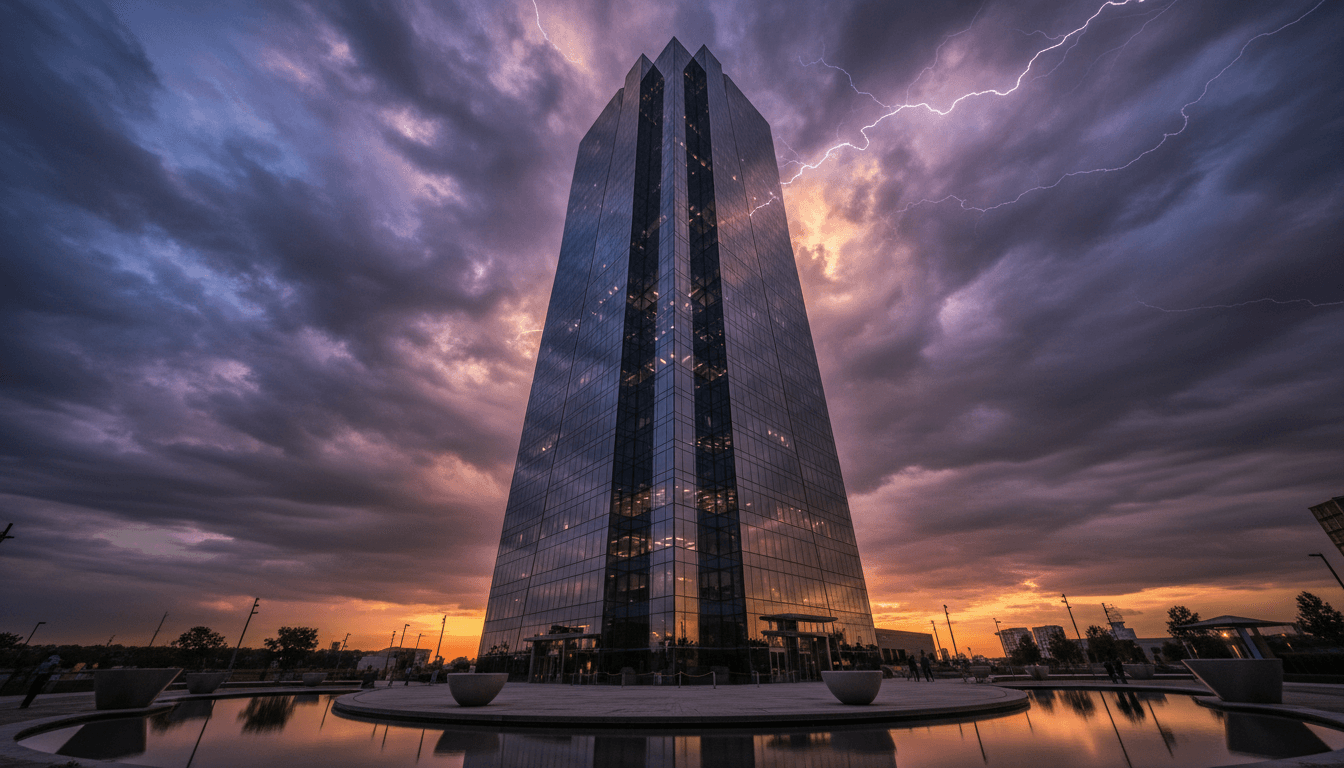 Modern office building representing strategic business growth in Houston